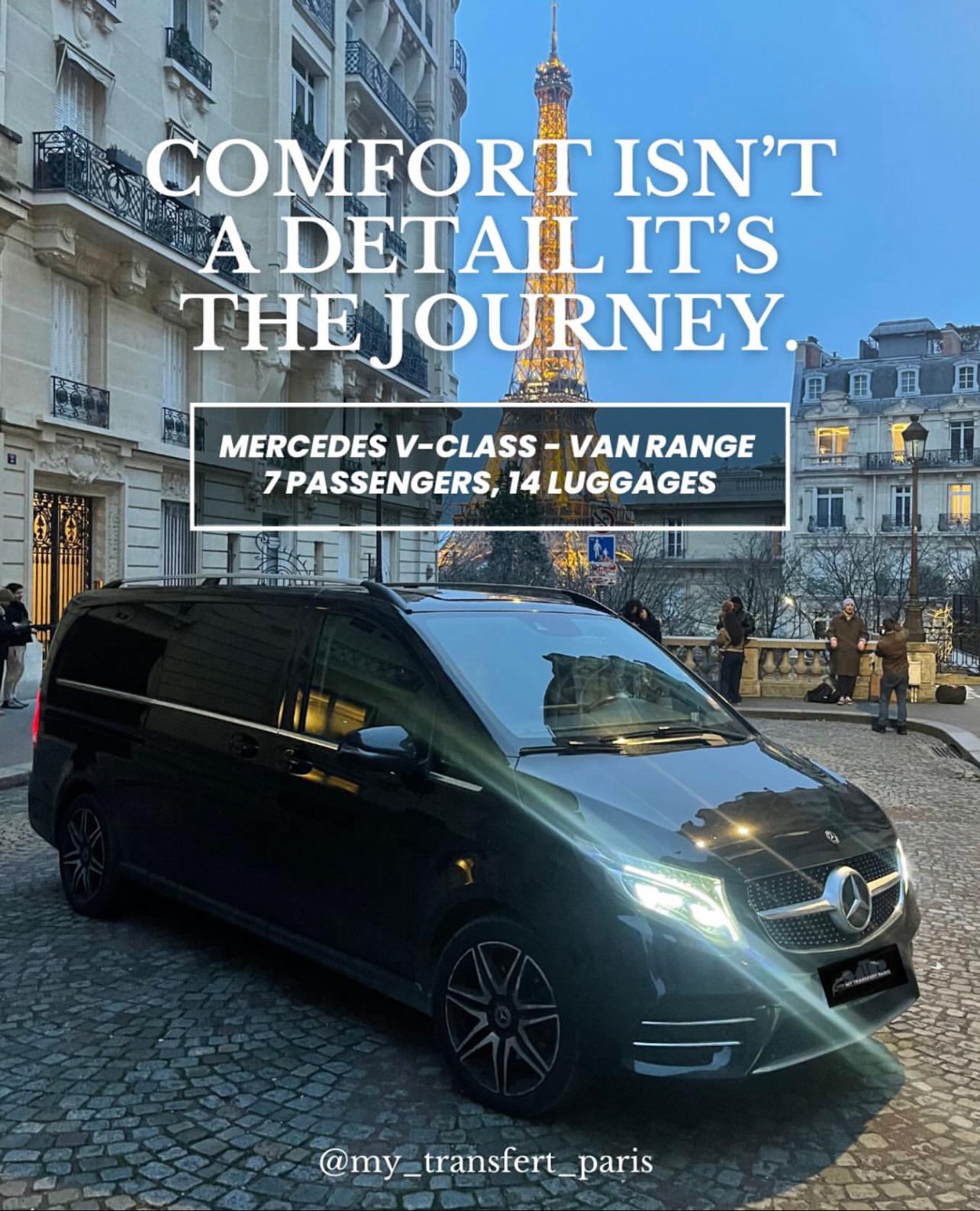 Private transfer vehicle in Paris